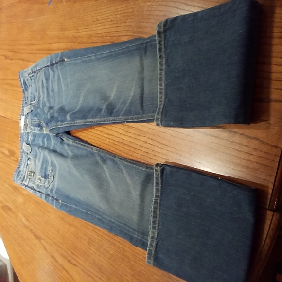 Traverniti So Blue Jeans With With Purple Embroidered Back Pockets Size 29 - Picture 7 of 11